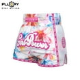 thumbnail image 3 of FLUORY Muay Thai Shorts Printing Free Combat Mixed Martial Arts Boxing Training Match Pants Leisure Style Beautiful Flower Print, 3 of 5