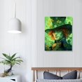 thumbnail image 4 of Acheng Wall Decoration Canvas Wall Art Mwith An Clover Hat In St Patrick's Day Background Canvas Wall Art Decorative Paintings Prints for Living Room Bedroom Home Modern Office Gifts  pattern3, 4 of 5