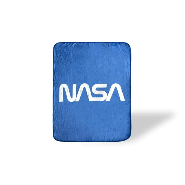 Manta polar suave con el logotipo de la NASA de Just Funky, 150 x 115 cm