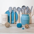 thumbnail image 2 of 20 pcs Silicone Kitchen Cooking Utensils Set YUKKA Holder Grey, 2 of 8