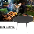 thumbnail image 4 of BBQ Grill Pan, Plaque de Barbecue en Fonte Résistant à l'Usure pour le Camping en Plein Air, 4 of 7