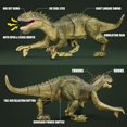 thumbnail image 6 of Hot Bee Remote Control Dinosaur Toy, Tyrannosaurus Robot Walking RC Dinosaur with LED Light and Roaring Sounds for Boys Girls 3+ Years Old, 6 of 7