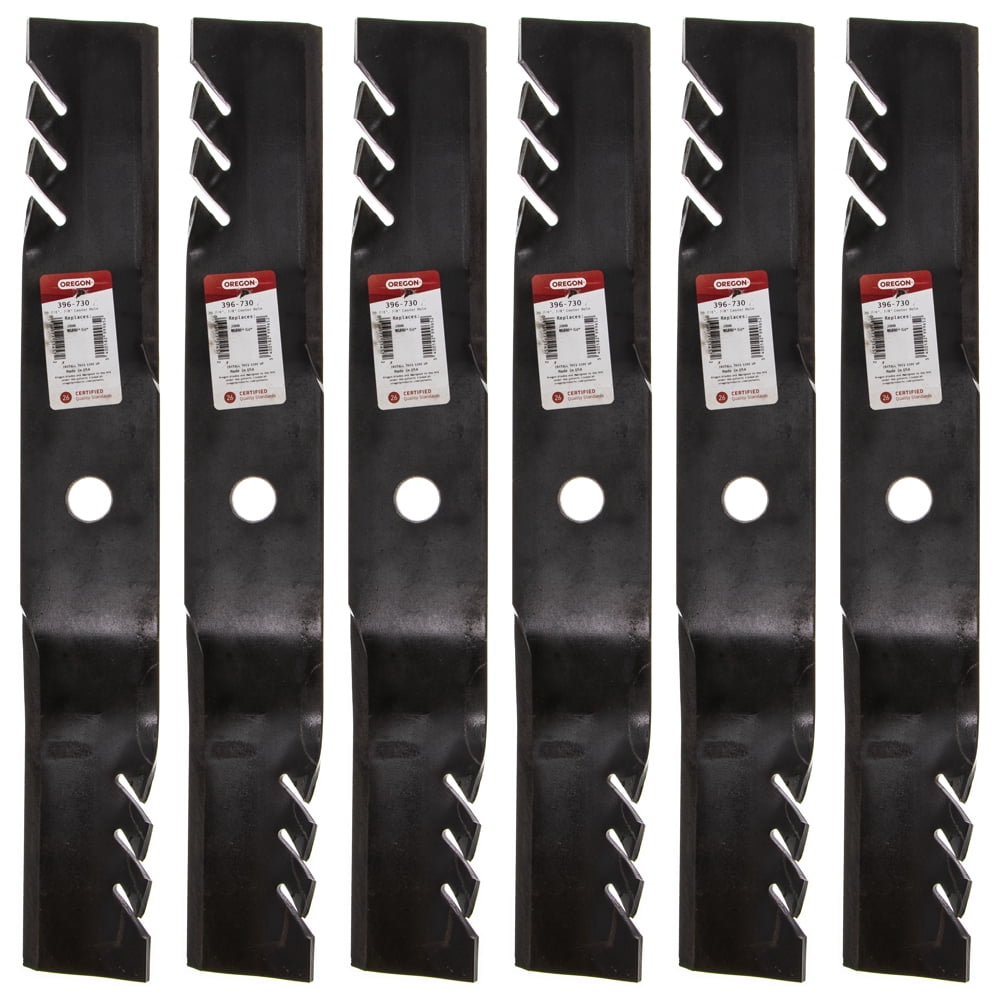 Oregon 396-730 6 Pack Gator G6 Blades Replacement for John Deere
