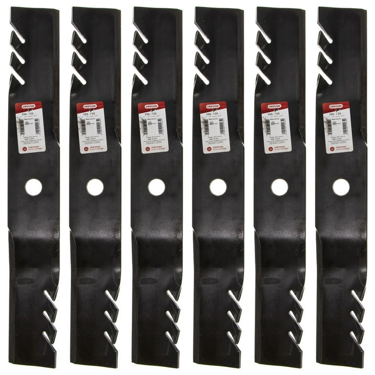 Oregon 396-730 6 Pack Gator G6 Blades Replacement for John Deere