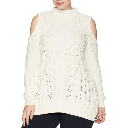 RACHEL Rachel ROY Sweaters - RACHEL Rachel ROY Ivory Womens Plus Cold ...