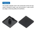 thumbnail image 4 of Unique Bargains Standard Plastic Square Aluminum Extrusion End Cap Black 20x20mm 30Pcs Trolley, Fish Tank Rack, Storage Rack, 4 of 6