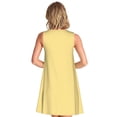 thumbnail image 2 of PAYOHTO Women's Sleeveless Dress Shiba Inu Dog Holding Hot Coffee Cup Summer Dress Casual Floral Print Round Neck A Line Beach Short Sundress​ with Pockets​, 2 of 8