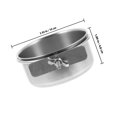 thumbnail image 2 of NUOLUX 2Ud De Y Comida Para Pájaros De Inoxidable Durable Plata, 2 of 8