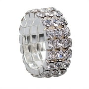 NUOKO Ring Stainless Rope Diamond Ring Diamond Elastic Ring Diamond DIY Steel 3 And Rings