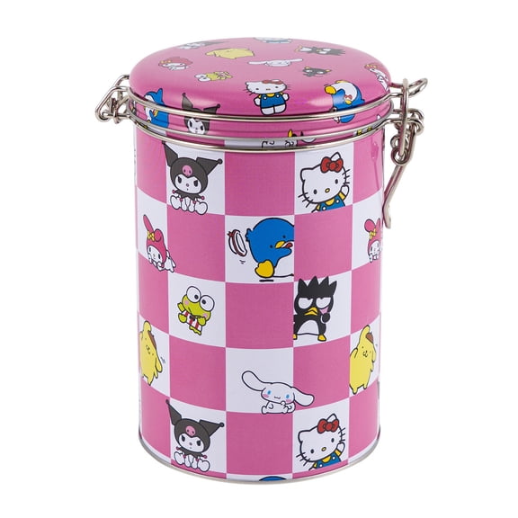Hello Kitty and Friends Pink and White Round Lock Top Canister, 87383