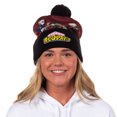 thumbnail image 4 of My Hero Academia Beanie Deku Shoto Bakugo Sublimated Knit Cuffed Winter Hat with Pom, 4 of 6