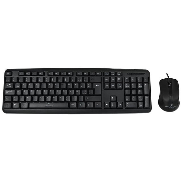 Teclado y Mouse Perfect Choice PC-201076 USB Color Negro