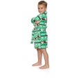 thumbnail image 4 of Intimo Boy's Bathrobe Green Santa Robe Holiday Sleepwear, 4 of 6