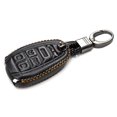 thumbnail image 4 of Vitodeco Genuine Leather Smart Key Fob Case Protector Compatible for Alfa Romeo Giulia, Stelvio, Tonale 2017 - 2025 (5-Button, Black), 4 of 4