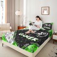 thumbnail image 4 of Homewish Gamepads Gamer 4 Pieces Queen Sheet Sets For Female Men Teens,Video Game Ultra Soft Flat Sheet,Abstract Game Queen Fitted Sheet,Ultra Soft Home Decor, 4 of 7