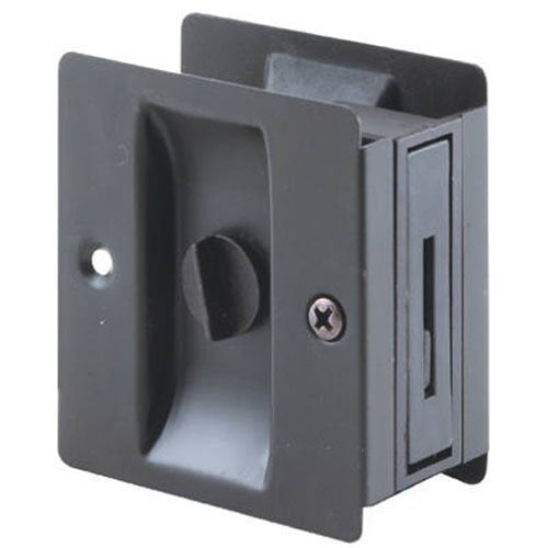 Slide-Co 164431 Pocket Door Icky Lock with Pull, Classic Bronze
