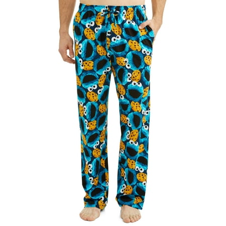 Sesame Street Men's Cookie Photoreal Pajama Pant