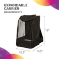thumbnail image 4 of TrustyPup® Pet Backpack, Black, Medium, 16 Lb Limit, 4 of 11