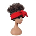 thumbnail image 4 of Pelucas completas de fiesta de cabello ondulado y rizado con diadema de lazo Encanto Dolores para cosplay, 4 of 4