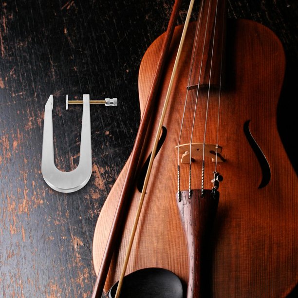 unbranded Abrazadera De Metal Para Montaje Y Fijación De En Violín, Cello Y Guitarra Plata