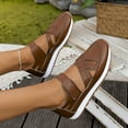 thumbnail image 5 of Women's Sandals Oofos Sandals Slides Woman Sandals Women's Fashion Casual Spring And Summer Comfortable Solid Color Baotou Hollow Breathable Thick-Soled Sandals Brown, 5 of 9