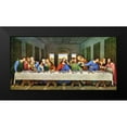 thumbnail image 2 of da Vinci, Leonardo 14x9 Black Modern Framed Museum Art Print Titled - The Last Supper Original, 2 of 5