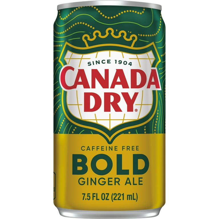 Canada Dry Caffeine Free Bold Ginger Ale Soda Pop, 7.5 fl oz, 6