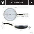 thumbnail image 5 of Farberware Disney Monochrome 9.5 Inch Ceramic Nonstick Fry Pan, Dishwasher Safe, Black, 5 of 12