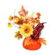 thumbnail image 3 of Adorno de hojas de arce y calabazas de Halloween para mesa de comedor, centro de mesa, decoración creativa de escritorio para cafetería, accesorio de Estilo B, 3 of 8