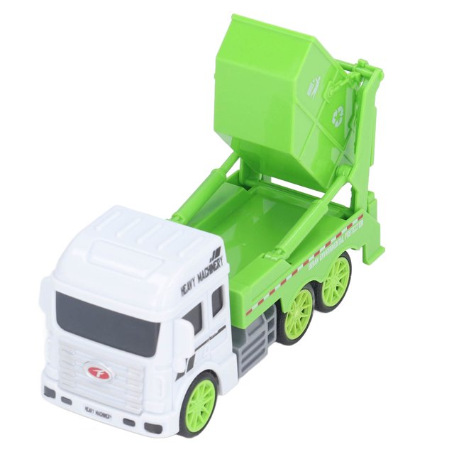 Garbage Truck Toy, Plastic Wear Durable Inertial Sanitation Vehicle Friction Powered Real Appearance Simple Operation Trash Trucks Model Truck Car Model Water Tanker For Toddlers