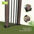 thumbnail image 3 of 11' X 13' Hardtop Gazebo, Aluminum Outdoor Gazebo with Galvanized Metal Roof, Patio Permanent Metal Pavilion , for Garden, Backyard, Deck, 3 of 8