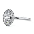 thumbnail image 2 of Bella Jewel 14K White Gold Plated Wedding Rings - 2.1 Ct Oval Cut Diamond Rings - Silver Diamond Beautiful Special Occasion Ring - Christmas Gift for Her - Solo Stone Wedding Diamond Rings, 2 of 4