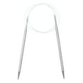 thumbnail image 1 of Uxcell Size US 8 Knitting Needles Circular Needle 40 inch Round Metal Stainless Steel Needle for Handmade Projects DIY Knit Blankets, 1 of 5