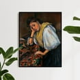 thumbnail image 1 of Young Italian Woman at a Table - ca. 1895–1900 | Paul Cézanne | Premium Fine Art Print | 19th Century French | Post-Impressionism | Portrait | Architecture, 1 of 7