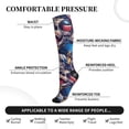 thumbnail image 4 of Picia rock Skull blue record Printed Sports Compression Socks - 15-20mmHg Graduated Compression, High-Performance Soft and Breathable Socks for Men and Women, 4 of 5