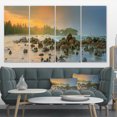 thumbnail image 1 of Romantic Untouched Beach Sunset - Landscape Canvas Art Print, 1 of 3