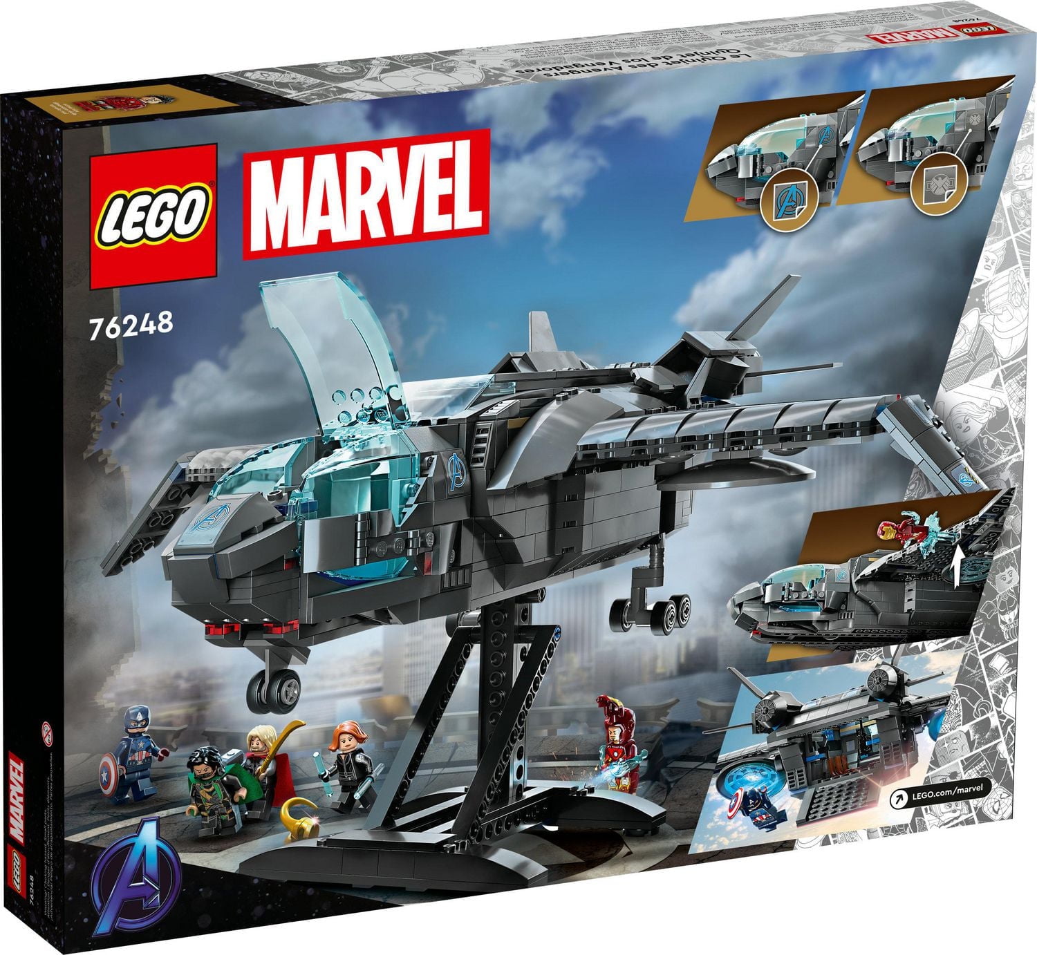 LEGO Super Heroes Le Quinjet des Avengers 76248 Ensemble de construction (795 pièces)