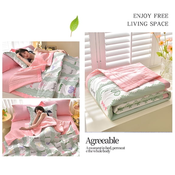 AUQ 2026 New Cooling Blanket Comforter,Twin/Twin Xl,Blanket for Hot Sleepers,All Season Bedding to Keep Cool for Night Sweats,Breathable Lightweight Blanket,1.5M X 2.0M