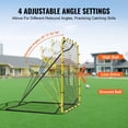 thumbnail image 3 of Baseball & Softball Rebounder Net - 4x4.5 Ft PitchBack Trainer with Angle Adjustment - Practice Net for Hitting, Pitching, and Fielding, 3 of 6