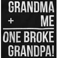 thumbnail image 2 of Grandma Plus Me Is One Broke Grandpa Toddler Boy Girl T Shirt Infant Toddler Brisco Brands 12M, 2 of 6
