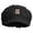 Black, variant on Kitchen Art Embroidered Cotton Elastic Big Size Newsboy Cap - Yellow XL-3XL