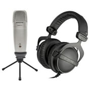 Samson C01U Pro Recording Podcasting Microphone+Beyerdynamic Headphones