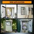 thumbnail image 3 of GloryStar Stainless Steel Electrical Enclosure Box, NEMA 4X, IP67 Rated Waterproof & Dustproof, Lockable Design with Mounting Plate and Keys, Suitable for Indoor and Outdoor Use, 3 of 8