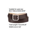 thumbnail image 3 of Unique Bargains Ceinture Carrée à Boucle Ardillon pour Femmes, Ceinture de Taille en Cuir Souple et Grand pour Robes, 3 of 4