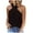 Black, variant on JGGSPWM Women Sleeveless Tops Basic Summer Casual Vest Halter Neck Tank Tops Zipper Back Tshirts Solid Shirts Racer Back Tees Red L