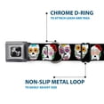 thumbnail image 5 of Buckle-Down Pet Collar, Dog Collar Metal Seatbelt Buckle, Sugar Skull Outline Black Multi Color, 15 to 24 Inches 1.0 Inch Wide, 5 of 8