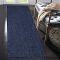 thumbnail image 2 of Home Queen Solid Beige Color Custom Size Runner Area Rugs Petrol Blue - 2' x 36', 2 of 2