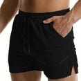 thumbnail image 6 of WREESH Men's Running Lightweight Athletic Shorts Bodybuilding Training Shorts Outdoor Gym Workout Shorts Casual Elastic Waist Drawstring Shorts Black, 6 of 6