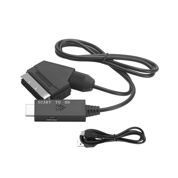 1080P SCART to -Compatible Converter Computer Projection to Tv Adapter for SCART Products Connecting HD Products