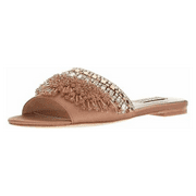Badgley Mischka Kassandra Slide Sandal Dark Nude, Size 5.5